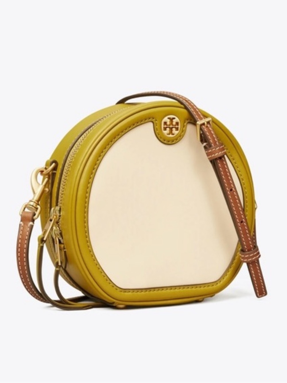 Tory Burch T Monogram Color-Block Circle Bag